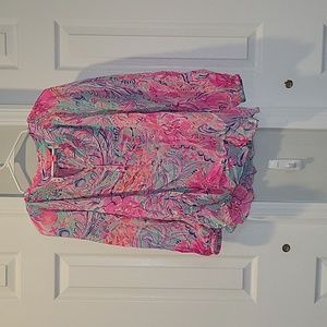 Lilly Pulitzer Elsa silk top!